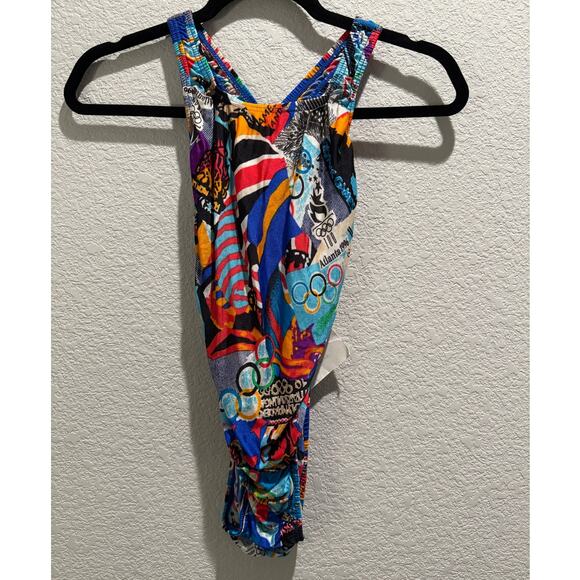 VTG 1996 Atlanta Olympic Games Collection Speedo Swimsuit 32 - Picture 1 of 6